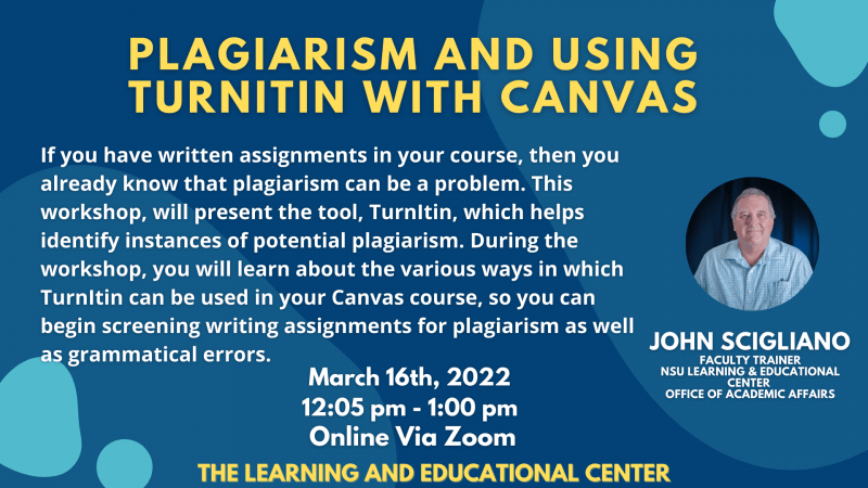 Plagiarism and Using Turnitin March 16